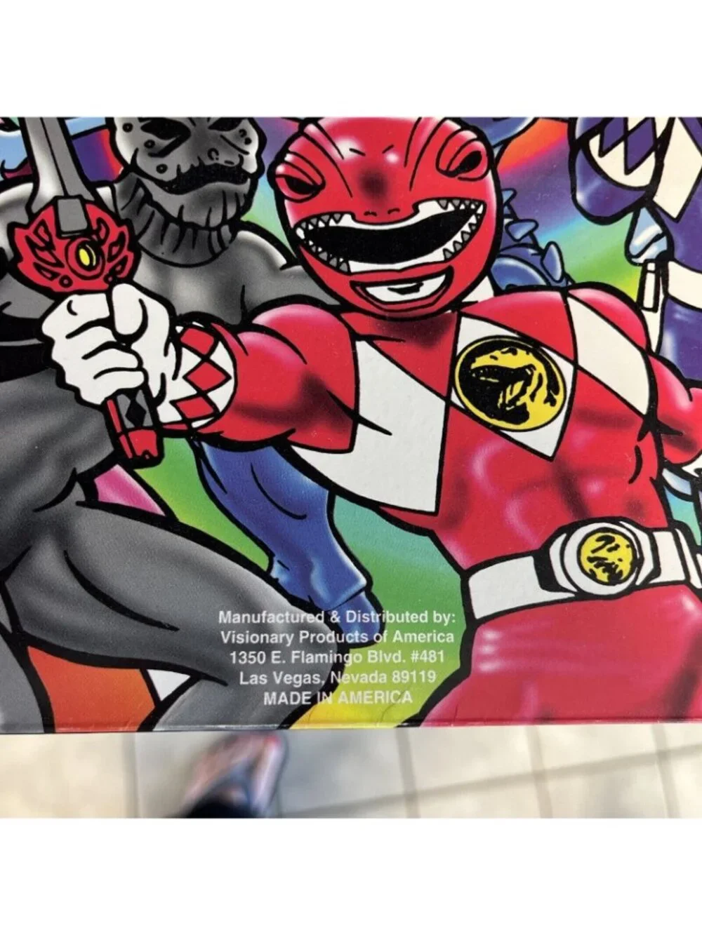 Vintage 1993 Mighty Morphin Power Rangers 3 hole School Folder